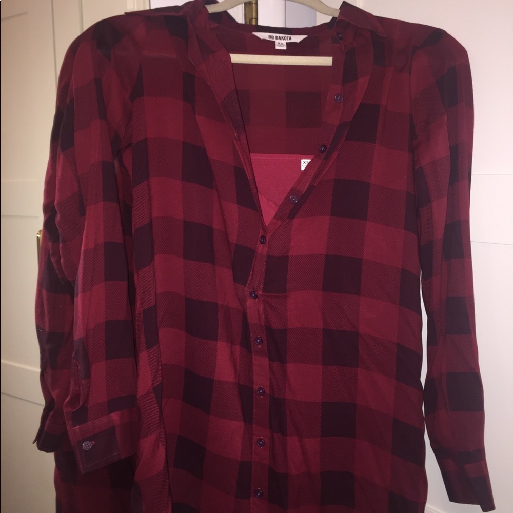 BB Dakota Buffalo Check Dress size xs